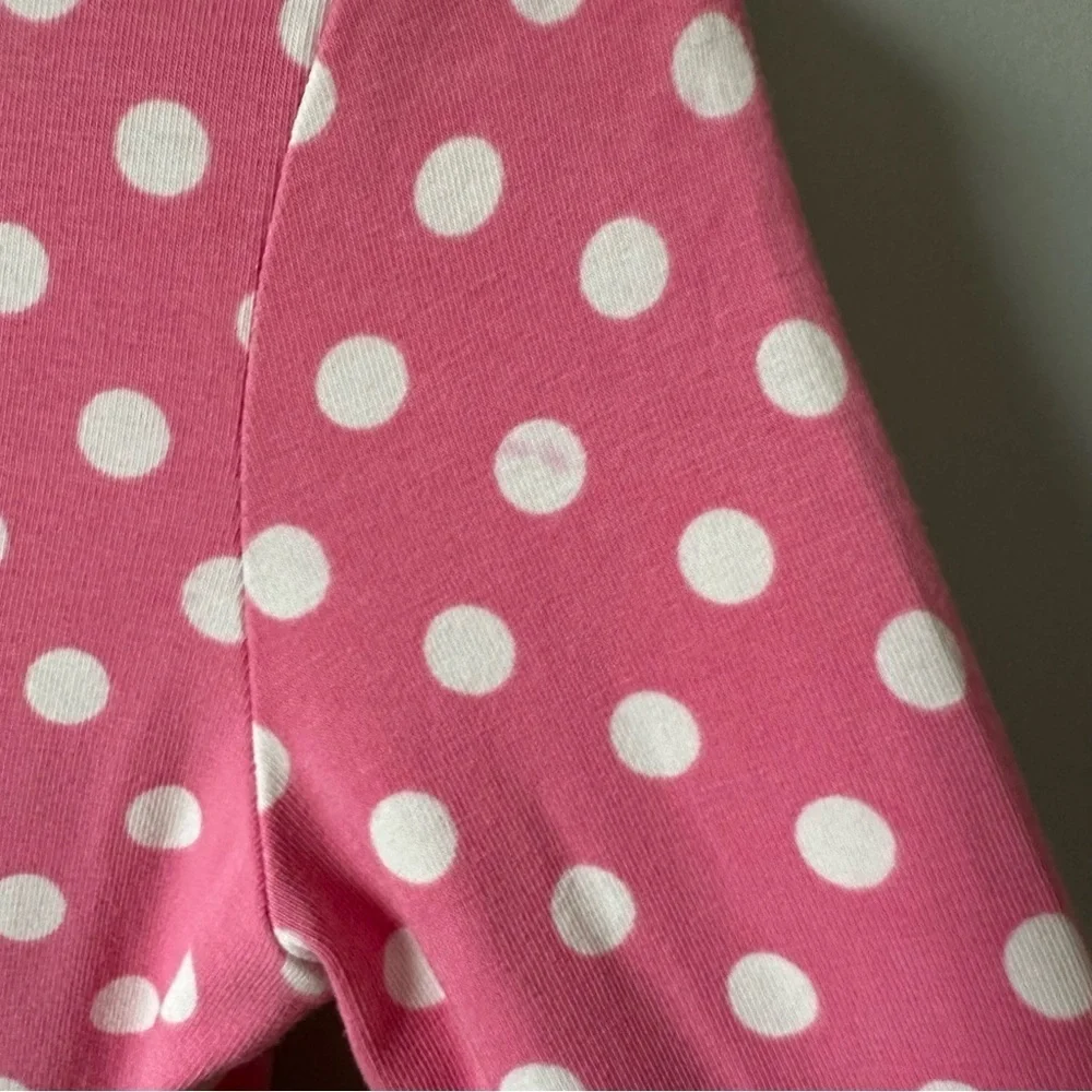 Matilda Jane Make Believe Collecting Leaves Lap Dress Size 6 Pink Polka Dot